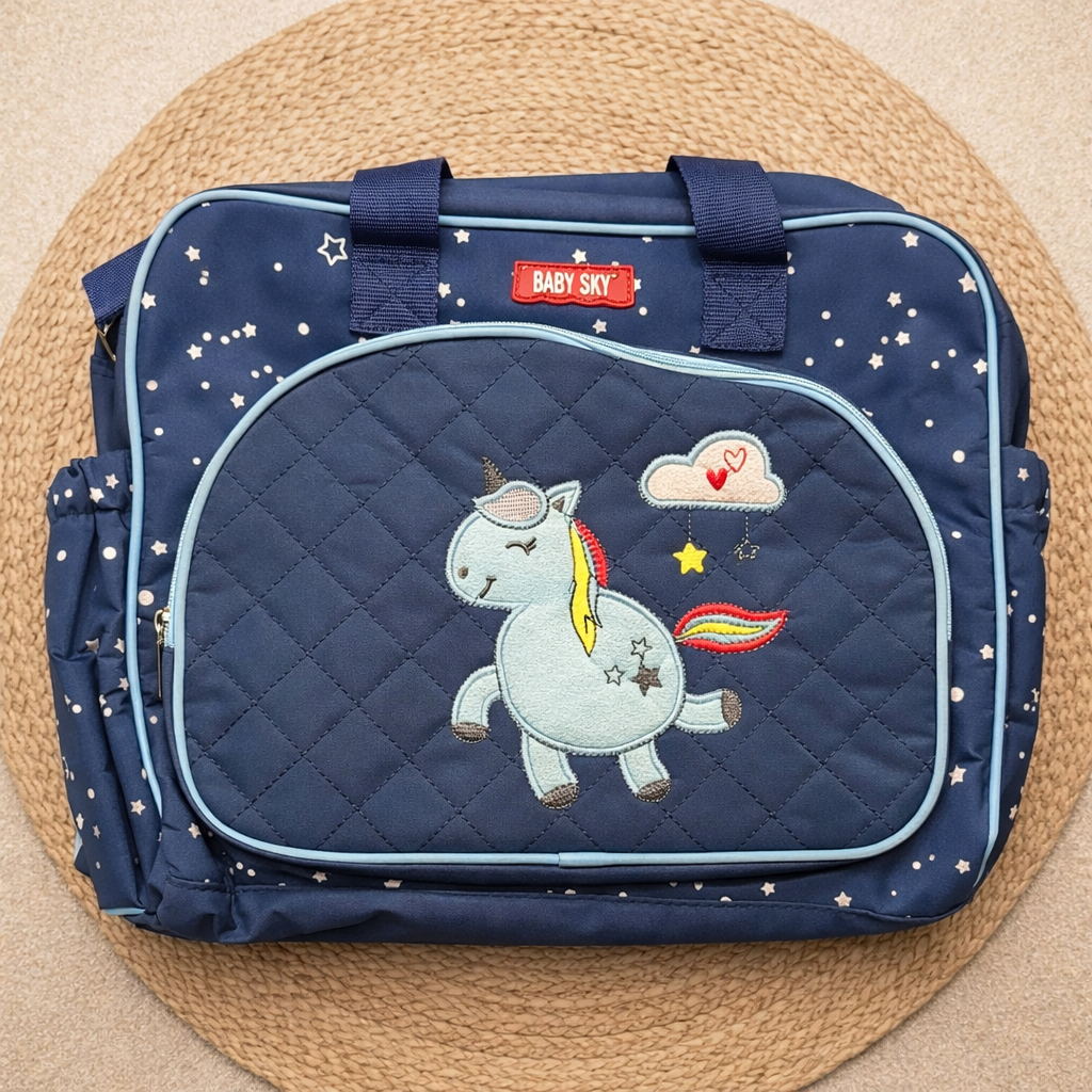 High quality Multi-purpose Mother Bag-blue unicron